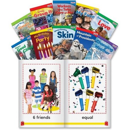Shell Education Teacher Created Materials Time For Kids Content Books 3, Grade K, 10 Sets, Ast, 10PK SHL24704